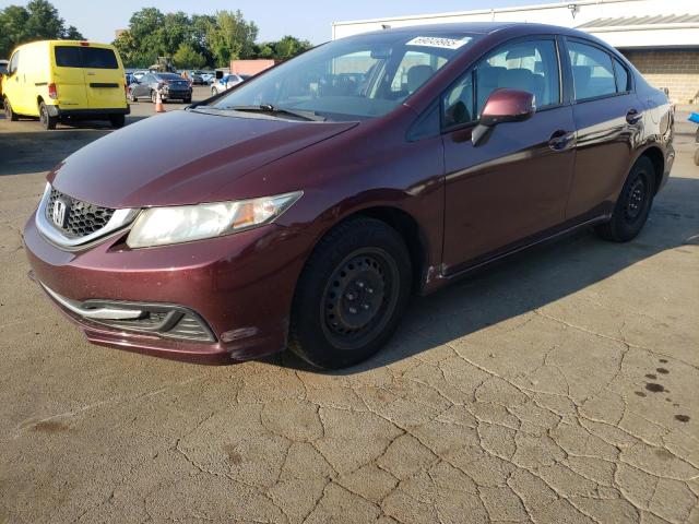 HONDA CIVIC LX 2013 with VIN 19XFB2F50DE047836 - Photo from auction