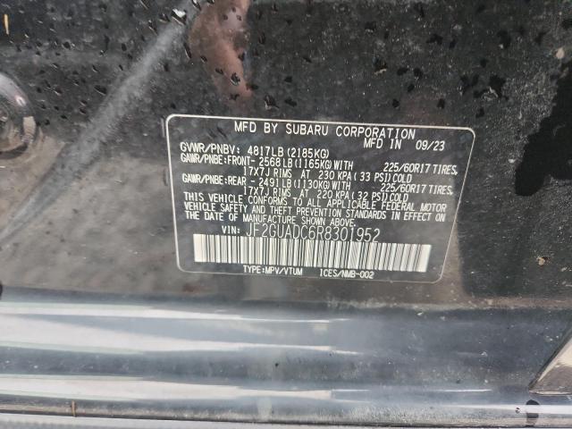 Photo 14 from auction – 2024 SUBARU CROSSTREK with VIN JF2GUADC6R8301952
