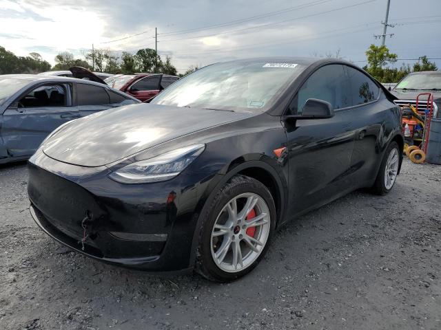 TESLA MODEL Y 2020 with VIN 5YJYGDEE3LF017780 - Photo from auction