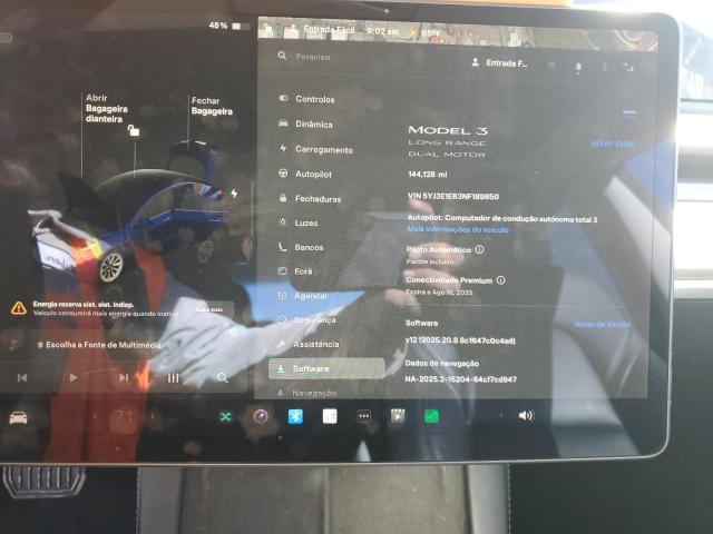 Photo 9 from auction – 2022 TESLA MODEL 3 with VIN 5YJ3E1EB3NF189850