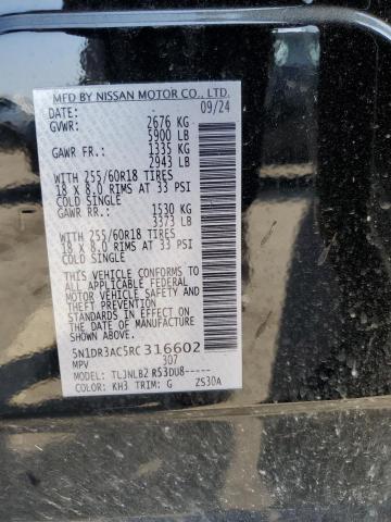 Photo 14 from auction – 2024 NISSAN PATHFINDER with VIN 5N1DR3AC5RC316602