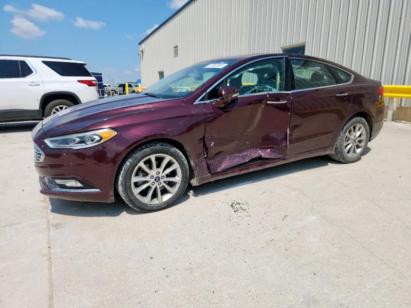 FORD FUSION SE 2017 with VIN 3FA6P0HD4HR345837 - Photo from auction