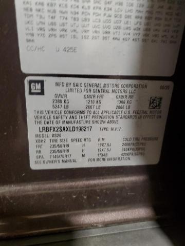 Photo 14 from auction – 2020 BUICK ENVISION E with VIN LRBFX2SAXLD198217