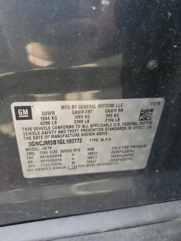 Photo 14 from auction – 2016 CHEVROLET TRAX LTZ with VIN 3GNCJMSB1GL180772