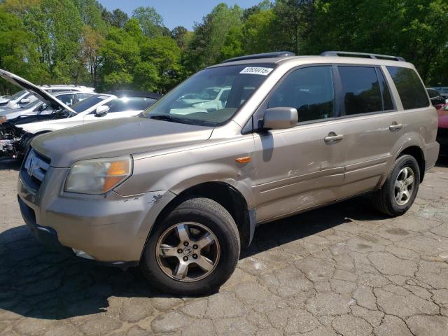 HONDA PILOT EXL 2007 with VIN 5FNYF28587B016214 - Photo from auction