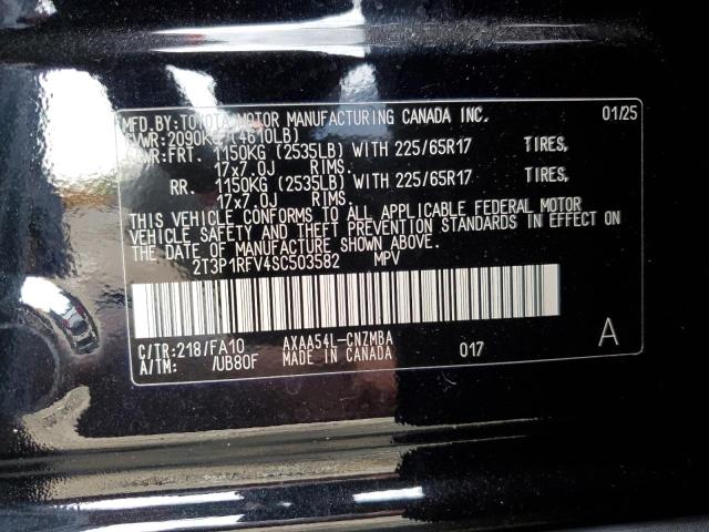 Photo 14 from auction – 2025 TOYOTA RAV4 XLE with VIN 2T3P1RFV4SC503582
