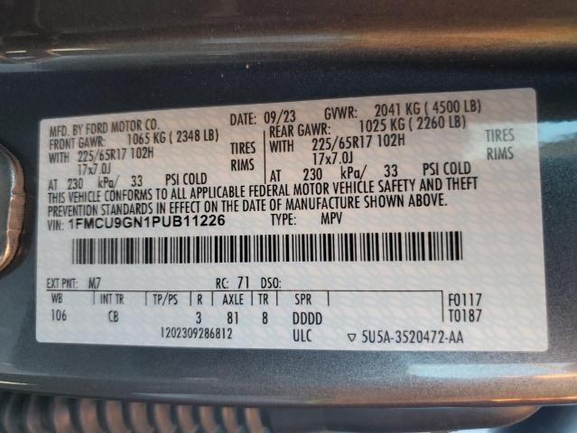 Photo 14 from auction – 2023 FORD ESCAPE ACT with VIN 1FMCU9GN1PUB11226