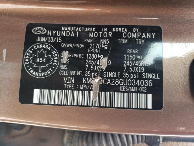 Photo 14 from auction – 2016 HYUNDAI TUCSON LIM with VIN KM8J3CA28GU034036