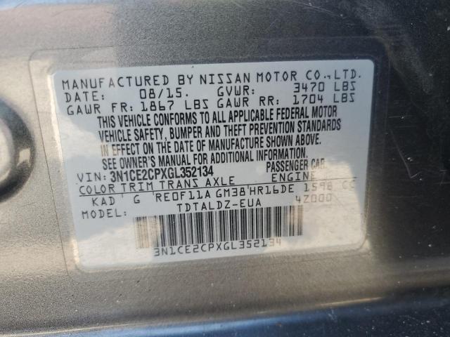 Photo 14 from auction – 2016 NISSAN VERSA NOTE with VIN 3N1CE2CPXGL352134