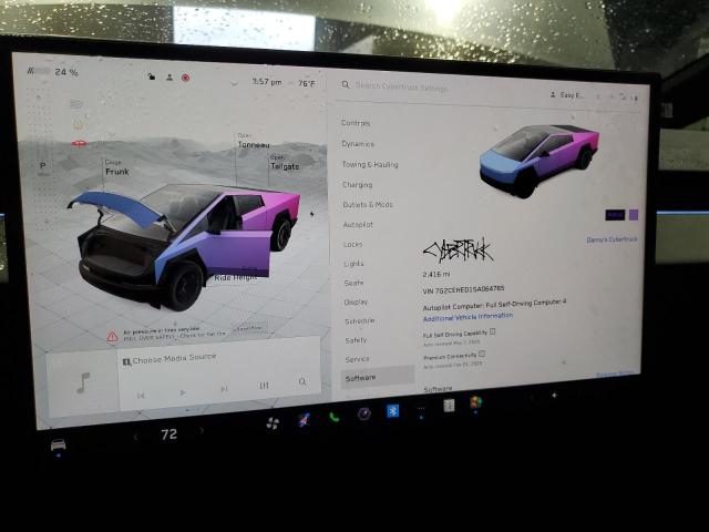 Photo 9 from auction – 2025 TESLA CYBERTRUCK with VIN 7G2CEHED1SA064765
