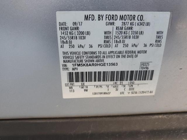 Photo 14 from auction – 2017 FORD EXPLORER P with VIN 1FM5K8AR0HGE13563