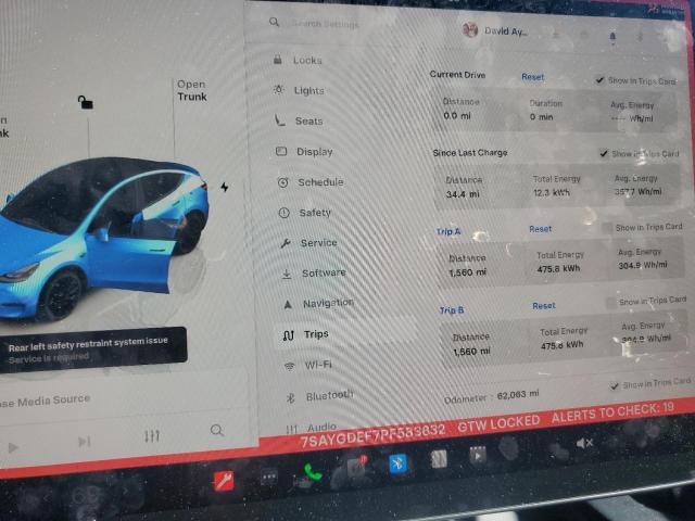 Фото 9 с аукциона – 2023 TESLA MODEL Y с VIN 7SAYGDEF7PF583832