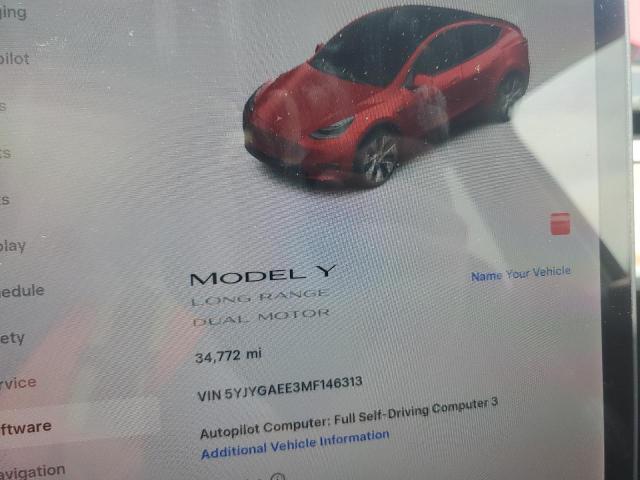 Photo 9 from auction – 2021 TESLA MODEL Y with VIN 5YJYGAEE3MF146313
