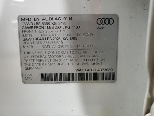 Photo 14 from auction – 2014 AUDI Q5 PREMIUM with VIN WA1LFAFP3EA073980