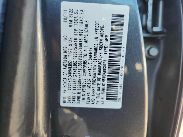 Photo 14 from auction – 2012 ACURA RDX TECHNO with VIN 5J8TB1H50CA003073
