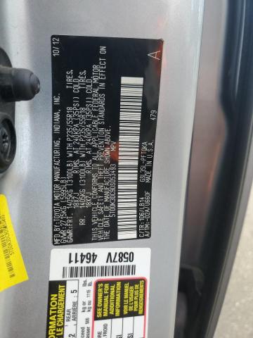 Photo 14 from auction – 2013 TOYOTA SIENNA XLE with VIN 5TDDK3DC9DS053493
