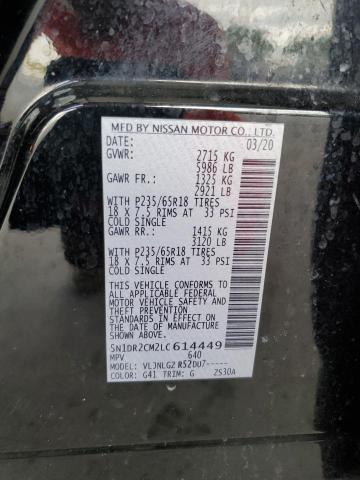 Photo 14 from auction – 2020 NISSAN PATHFINDER with VIN 5N1DR2CM2LC614449
