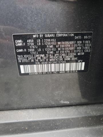 Photo 14 from auction – 2022 SUBARU OUTBACK PR with VIN 4S4BTAFC0N3137545