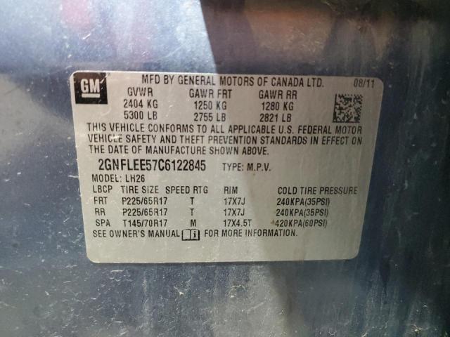 Photo 14 from auction – 2012 CHEVROLET EQUINOX LT with VIN 2GNFLEE57C6122845