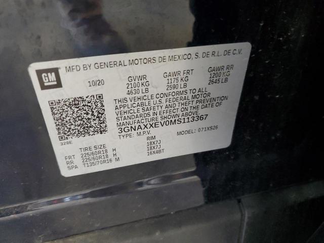Photo 14 from auction – 2021 CHEVROLET EQUINOX PR with VIN 3GNAXXEV0MS113367