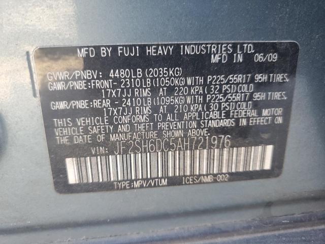 Photo 14 from auction – 2010 SUBARU FORESTER 2 with VIN JF2SH6DC5AH721976