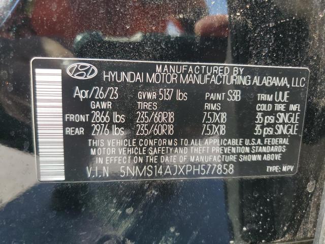 Photo 14 from auction – 2023 HYUNDAI SANTA FE S with VIN 5NMS14AJXPH577858