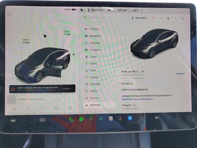 Foto 9 de la subasta – 2021 TESLA MODEL Y con VIN 5YJYGDEE4MF161176