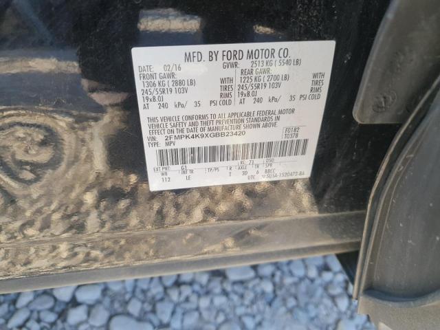 Photo 14 from auction – 2016 FORD EDGE TITANIUM with VIN 2FMPK4K9XGBB23420