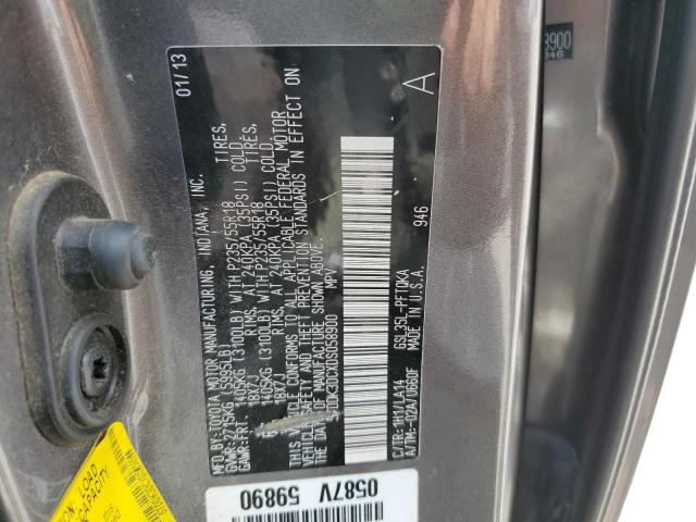 Photo 14 from auction – 2013 TOYOTA SIENNA XLE with VIN 5TDDK3DCXDS058900