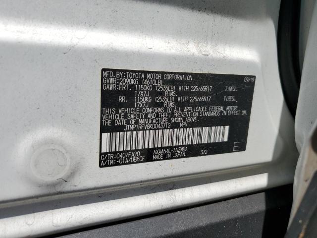 Zdjęcie 14 z aukcji – 2019 TOYOTA RAV4 XLE z VIN JTMP1RFV8KD043712