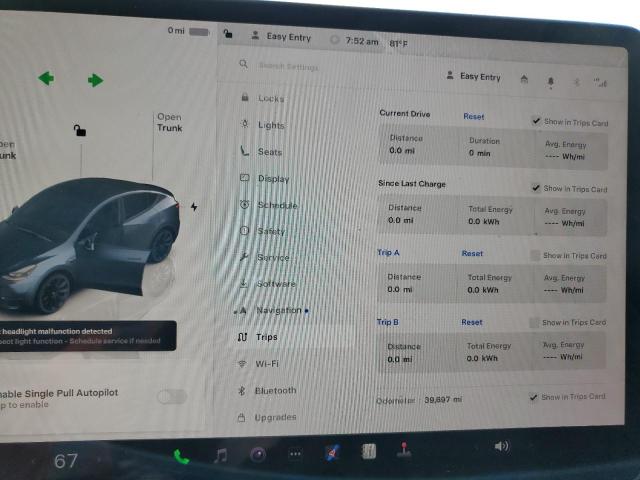Photo 9 from auction – 2024 TESLA MODEL Y with VIN 7SAYGAEEXRF016023