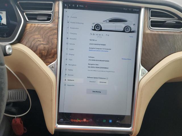 Photo 9 from auction – 2016 TESLA MODEL S with VIN 5YJSA1E11GF161269