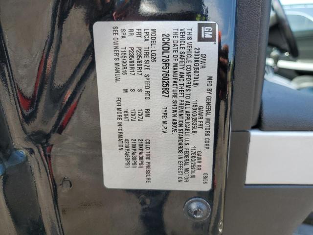 Photo 14 from auction – 2007 PONTIAC TORRENT with VIN 2CKDL73F576025827