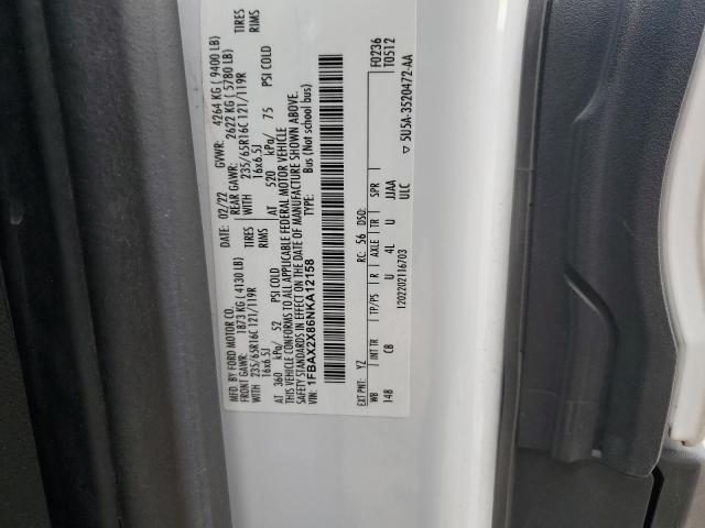 Photo 14 from auction – 2022 FORD TRANSIT T- with VIN 1FBAX2X86NKA12158