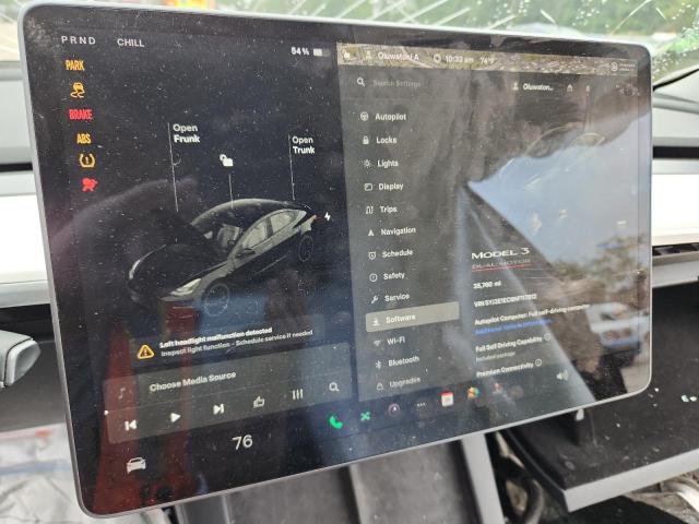 Photo 9 from auction – 2022 TESLA MODEL 3 with VIN 5YJ3E1EC8NF117812