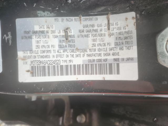 Photo 14 from auction – 2010 MAZDA CX-9 with VIN JM3TB3MA8A0224623
