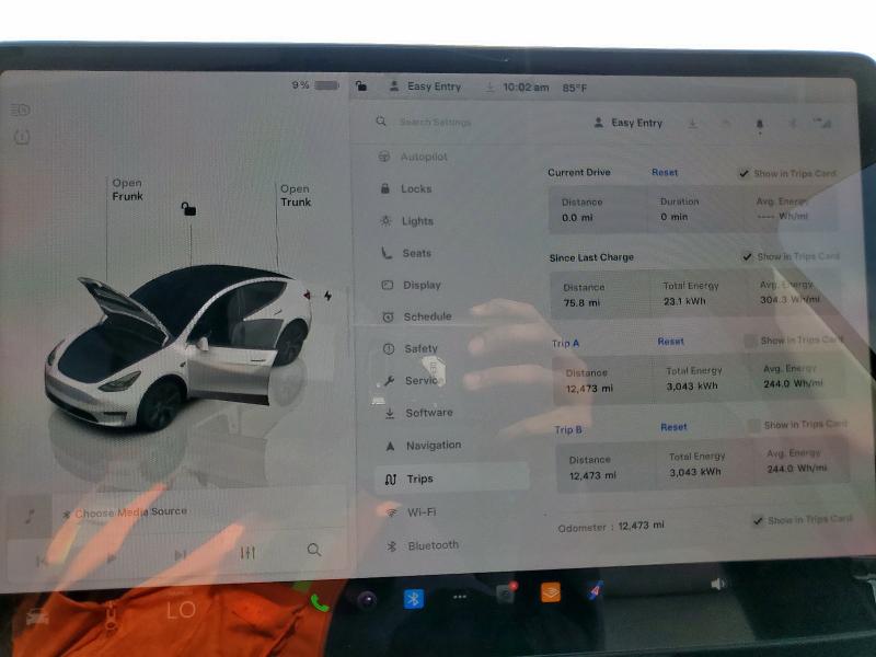 Photo 9 from auction – 2024 TESLA MODEL Y with VIN 7SAYGDED8RA307898