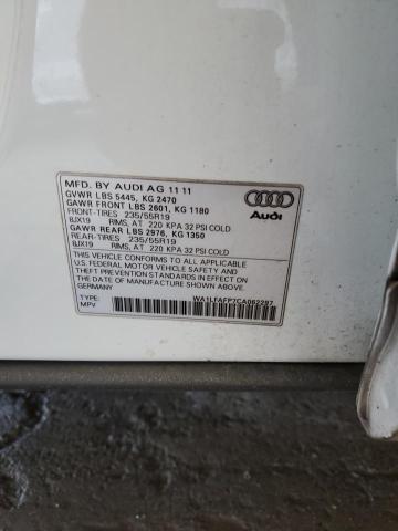 Photo 14 from auction – 2012 AUDI Q5 PREMIUM with VIN WA1LFAFP7CA062297