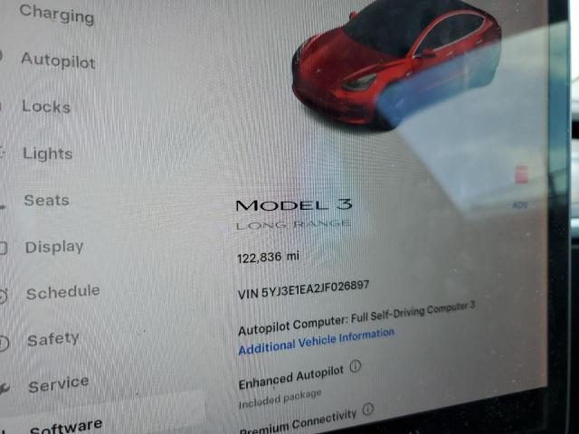 Photo 9 from auction – 2018 TESLA MODEL 3 with VIN 5YJ3E1EA2JF026897