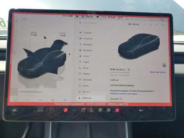 Photo 9 from auction – 2026 TESLA MODEL Y with VIN 7SAYGDEE1TA388405