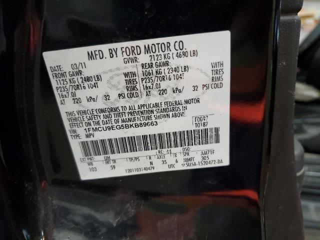 Photo 14 from auction – 2011 FORD ESCAPE LIM with VIN 1FMCU9EG5BKB89663