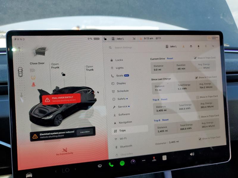 Photo 9 from auction – 2024 TESLA MODEL 3 with VIN 5YJ3E1EA2RF738872