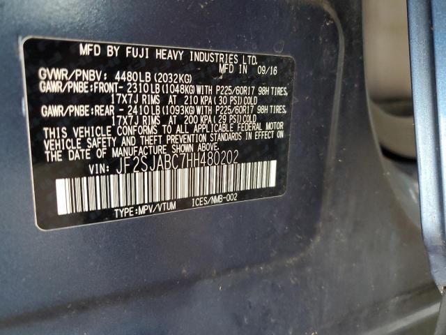 Photo 14 from auction – 2017 SUBARU FORESTER 2 with VIN JF2SJABC7HH480202