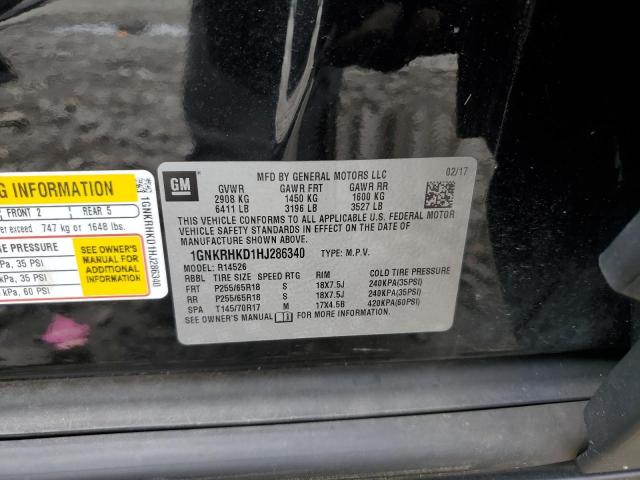 Photo 14 from auction – 2017 CHEVROLET TRAVERSE L with VIN 1GNKRHKD1HJ286340