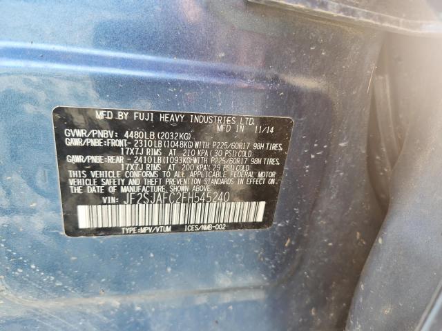 Photo 14 from auction – 2015 SUBARU FORESTER 2 with VIN JF2SJAFC2FH545240