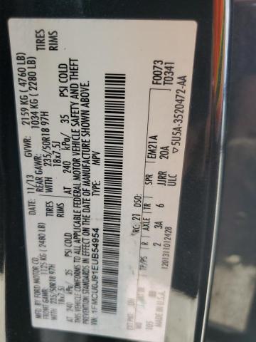 Photo 14 from auction – 2014 FORD ESCAPE TITANIUM with VIN 1FMCU0J91EUB54954
