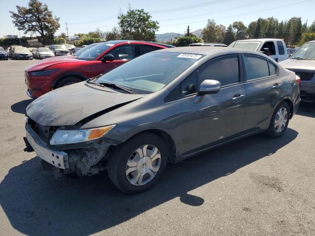 HONDA CIVIC HYBRID 2012 with VIN JHMFB4F21CS000648 - Photo from auction