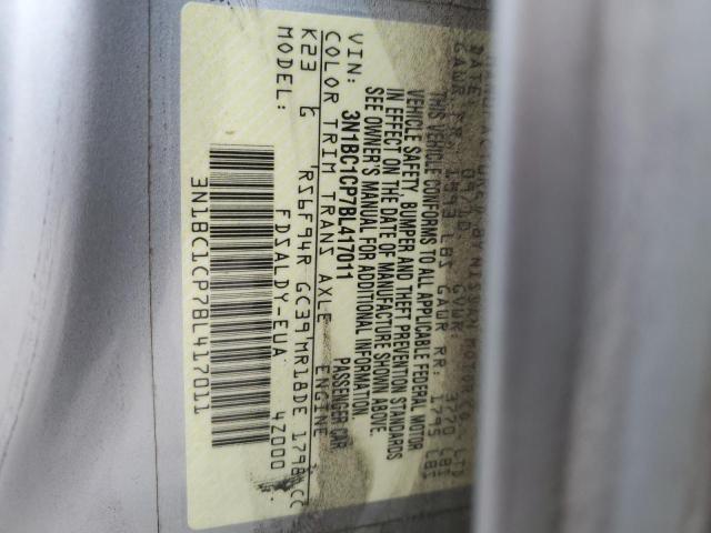 Photo 14 from auction – 2011 NISSAN VERSA S with VIN 3N1BC1CP7BL417011