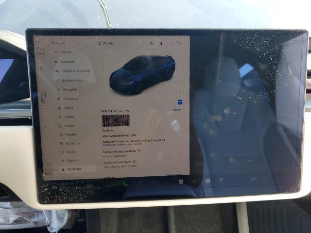 Photo 9 from auction – 2023 TESLA MODEL X with VIN 7SAXCBE61PF429385
