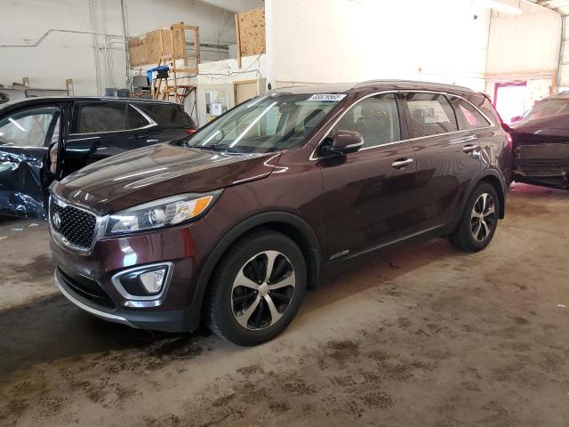 KIA SORENTO EX 2016 with VIN 5XYPHDA58GG031526 - Photo from auction